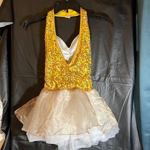 Stunning halter skater dance costume